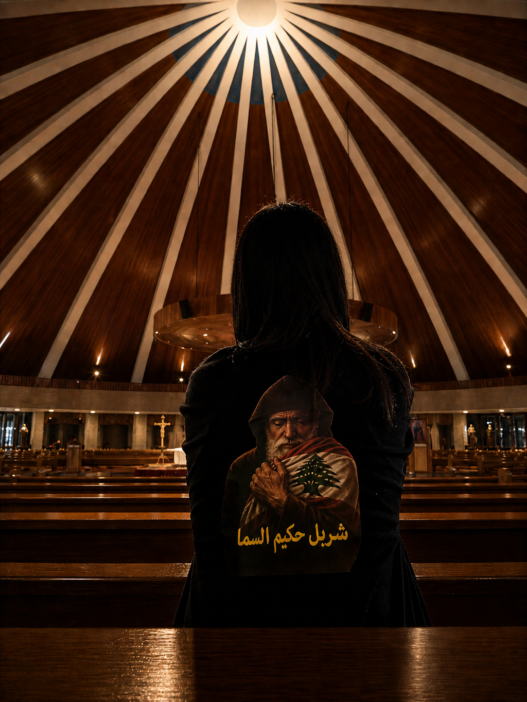 St Charbel Protecting Lebanon T-Shirt