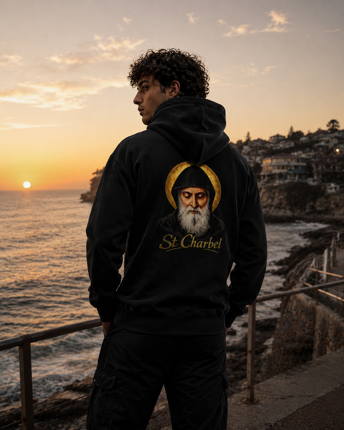 St Charbel Hoodie – Faith That Endures