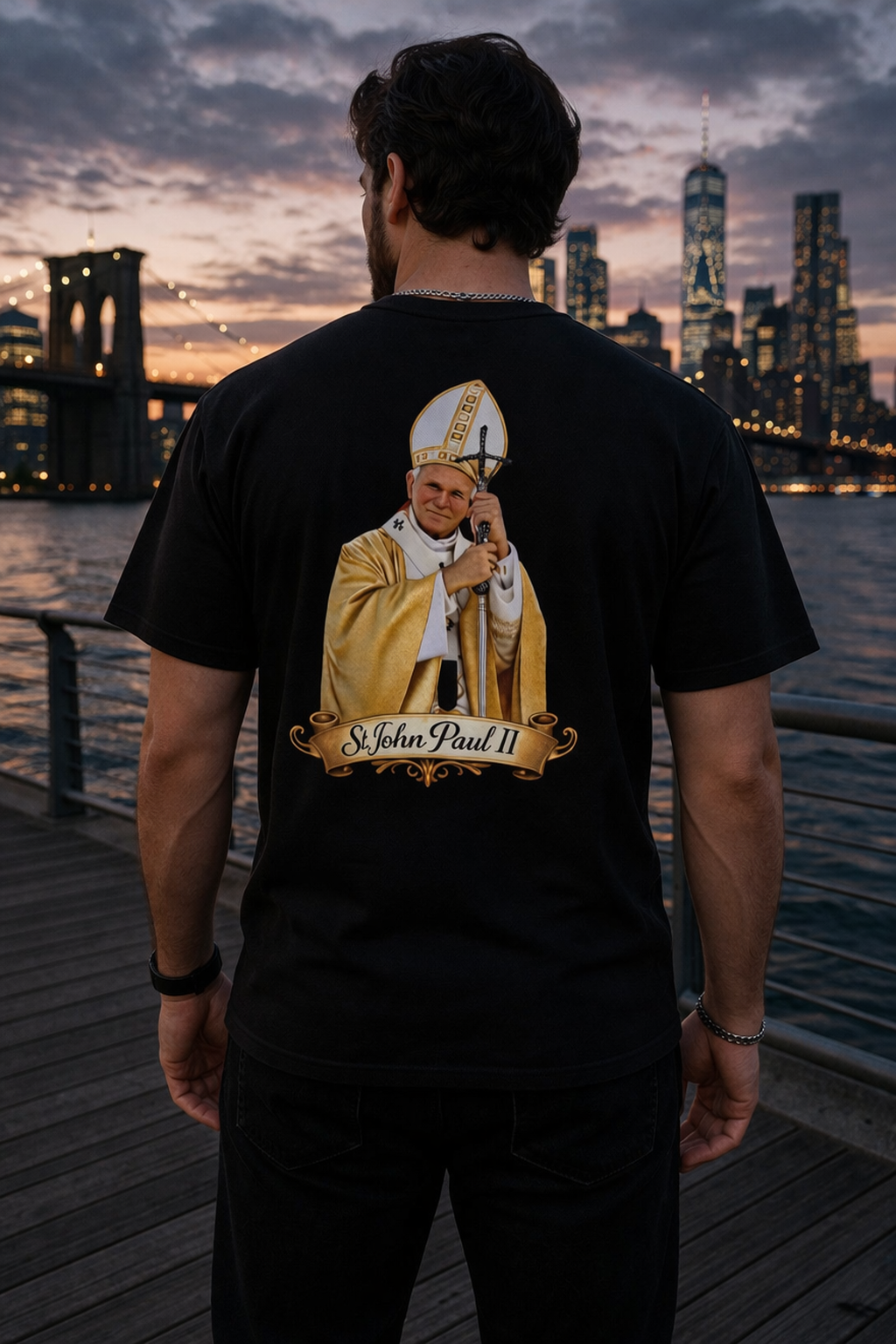 St John Paul II T-Shirt – Live Without Fear